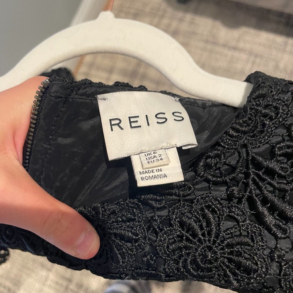 Reiss Black Lace Dress - Picture 3 of 3
